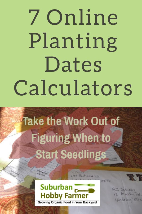 Planting Dates Calculator Guide