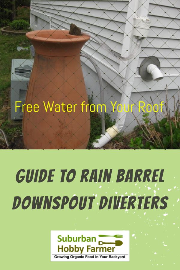 down spout rain barrel diverters