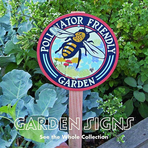 Pollinator Friendly Garden Sign